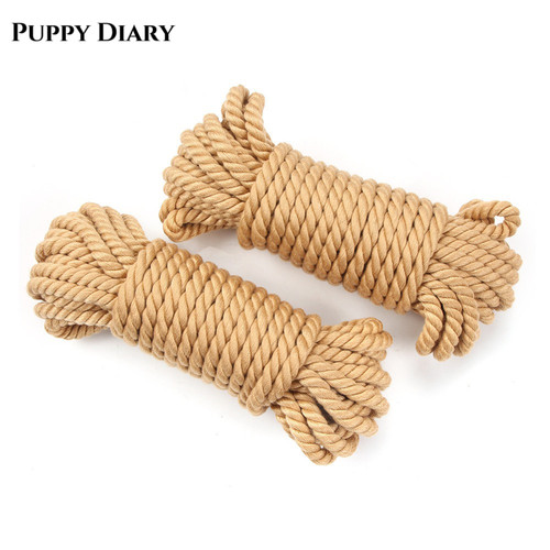 麻绳束缚情侣写真10米捆绑