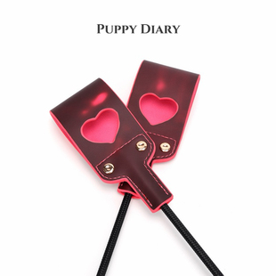 Puppy*温感变色爱心马鞭长鞭皮拍镂空cos手持长拍道具可爱情侣