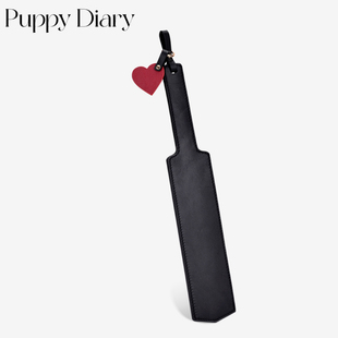 Puppy*桃心轻奢牛皮手拍长鞭女cosplay木柄拍演出道具可刻字定制