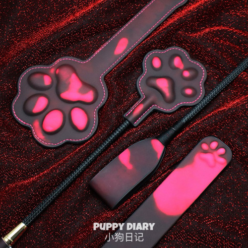 Puppy*温感变色猫爪马鞭戒尺皮拍立体可爱cosplay手持道具合集