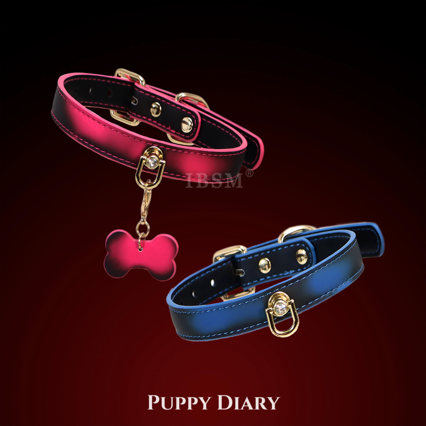 Puppy*温感变色项圈女小骨头吊坠choker项链可刻字小众情侣礼物
