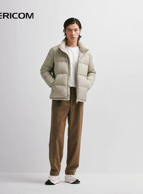 千仞岗秋冬男士新品经典多巴胺短款立领舒适保暖羽绒服男Y299510Y