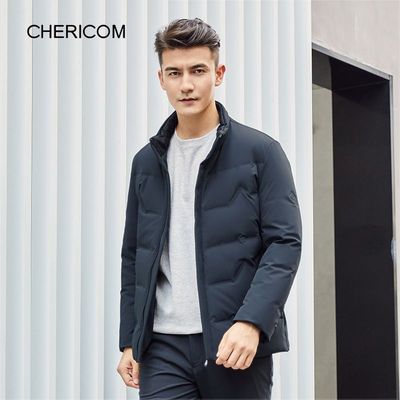 千仞岗2023冬季新款短款立领保暖羽绒外套加绒加厚羽绒服Y279653Y