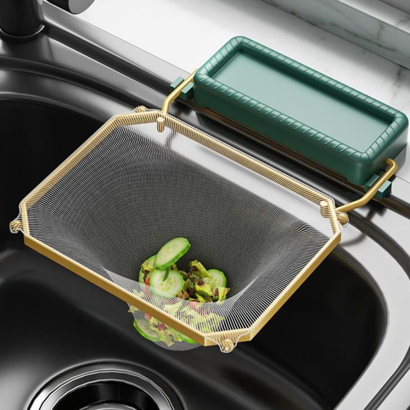 厨房水槽过滤架网兜一次性残渣垃圾收纳沥水架漏网挂架