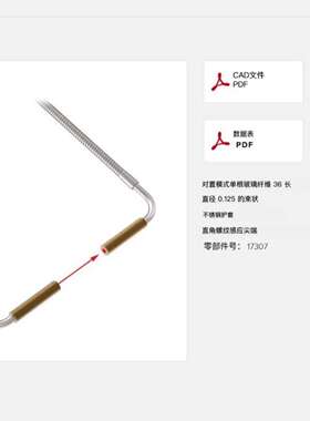 邦纳BANNER  IAT23S  直角光纤  零部件号