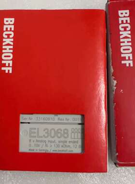 BECKHOFF EL3068模块，8路模拟输入，单端口
