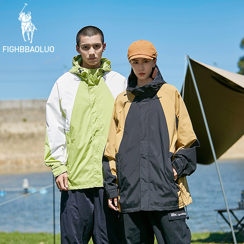 闪电保罗美式冲锋衣外套男女款