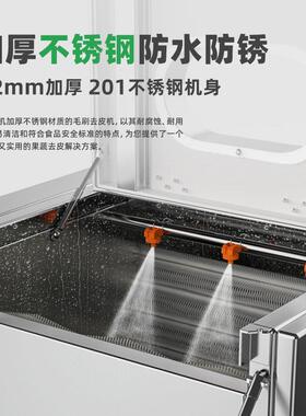冠霆商用土皮MAGA-102豆去机全自动刷清洗生姜地皮瓜莲藕不锈钢毛