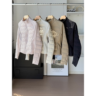 cv凸乆鸟羽绒服lulu家鸭绒瑜伽女2025新款户外排骨修身显瘦小个子