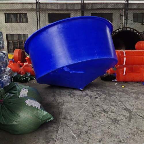 大型养殖桶 直径2米养鱼桶 丰年虫孵化桶 度1.2米底部2寸孔