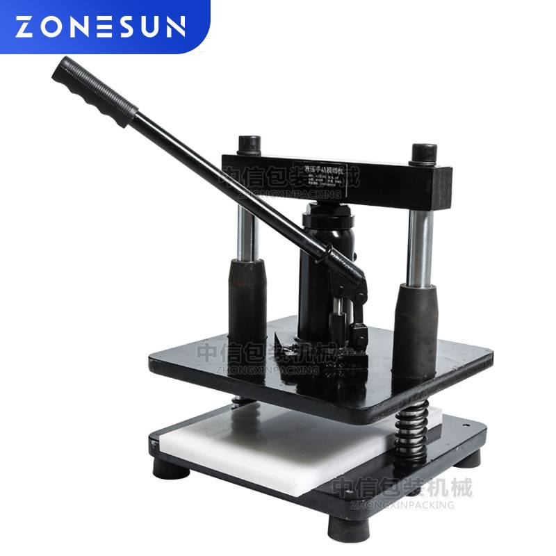 尚航手动液压模切机 相纸PVC/EVA模切冲压机DIY钱包皮革模切加工