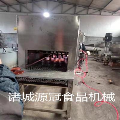 供应不锈钢猪蹄烧毛机猪爪子羊蹄烤毛机猪皮液化气上下喷火燎毛机