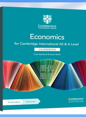 剑桥国际Alevel课程经济科(2023考纲版)Cambridge International AS & A Level Economics Coursebook/Workbook/Exam Preparation