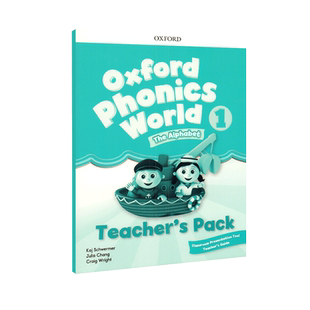 现货新版牛津少儿英语 oxford phonics world 1 2 3 4 5级教师书白板课件英文原版国际进口图书字母发音单词书OPW牛津自然拼读教材