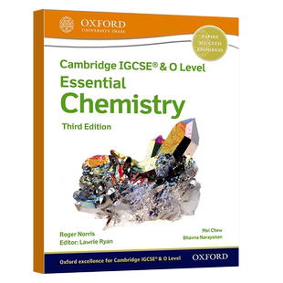 牛津出版 剑桥国际课程 IGCSE化学(第3版) Cambridge IGCSE and O Level Essential Chemistry Student Book/Workbook 3rd Edition