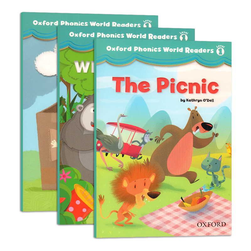 原版小学幼儿英语牛津自然拼读Oxford Phonics World Readers 12345绘本读物OPW长元音发音