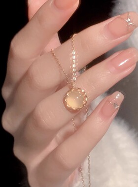 Bluehour太阳项链女轻奢小众高级感纯银项链520情人节礼物送女友