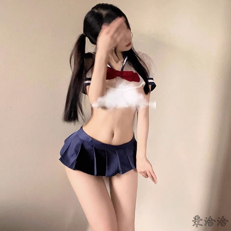 日系学院风夏季短裙jk制服水手服2025新款女收腰款纯欲风短袖套装