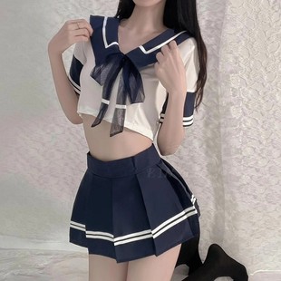 套装 日系学院风夏季 纯欲风短袖 短裙jk制服水手服2025新款 女收腰款