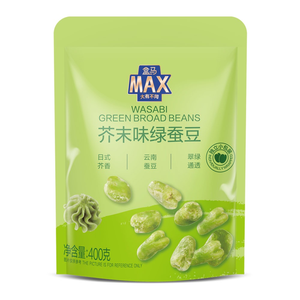 400g袋装芥末味休闲零食炒货MAX