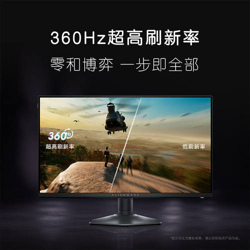 准新外星人 (Alienware)AW2523HF 24.5英寸电竞显示器360Hz官翻