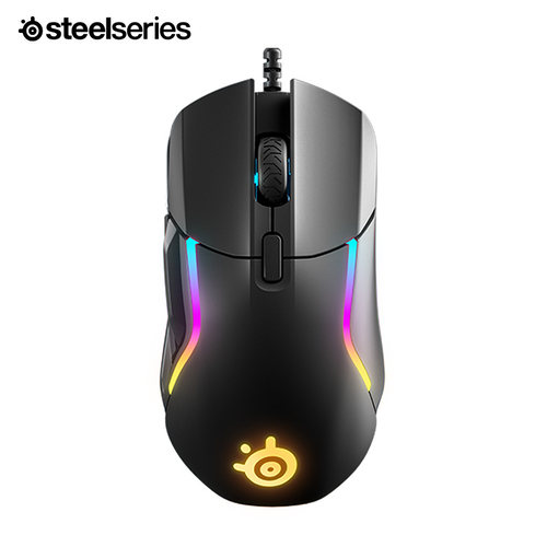 SteelSeries赛睿  Rival全制霸系列游戏鼠标RGB灯效轻量化拆包