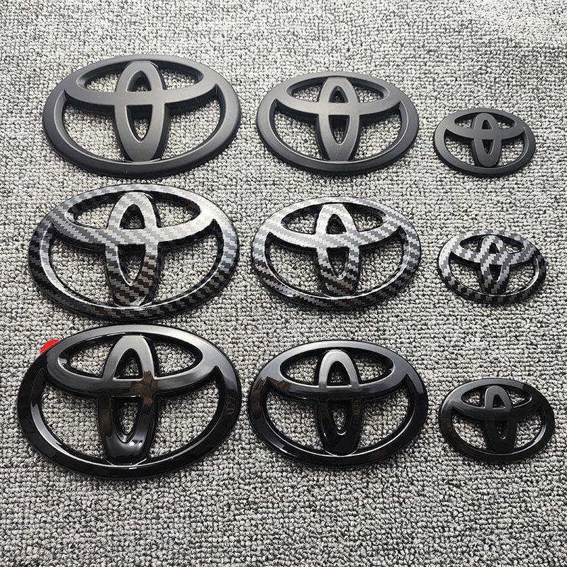 适用于丰田车标贴卡罗拉凯美瑞雷凌亚洲龙RAV4汉兰达前后黑标改装
