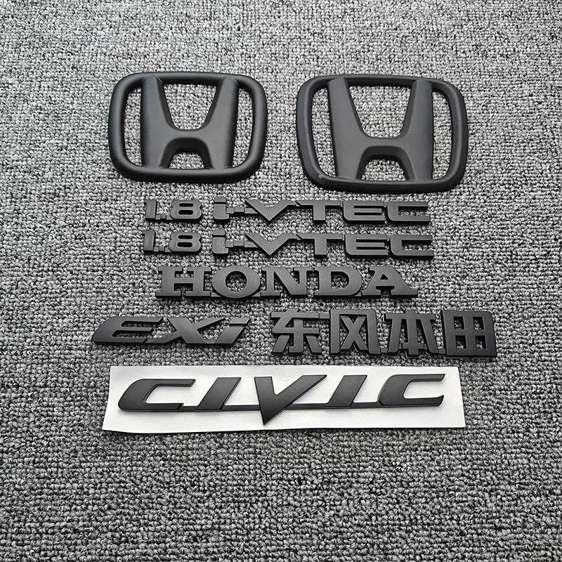 适用于八代思域车标 九代侧标1.8IVTEC后尾箱贴CIVIC EXI字标黑色