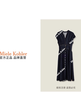 新款高级感V领气质时尚无袖女装连衣裙MKKQ88437