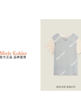 新款简约百搭风圆领短袖T恤女款MKOMB52570【澳门小源同款】