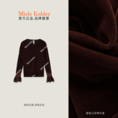 MKAQ81756 澳门小源同 蕾丝拼接丝绒喇叭袖 小衫 鎏金旧梦 秋季