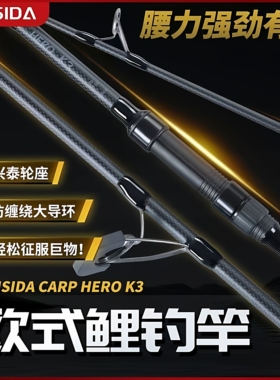 FEISIDA CARP  HERO K3 欧式鲤钓竿飞斯达3.6米