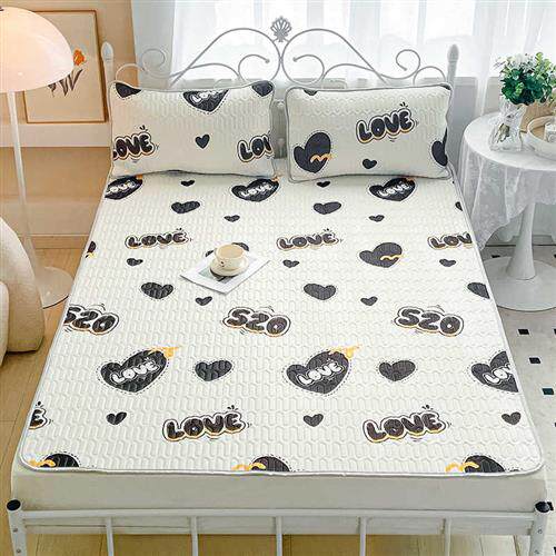 夏季乳胶凉席三件套家用空调席子双人床单学生宿舍铺席可水洗