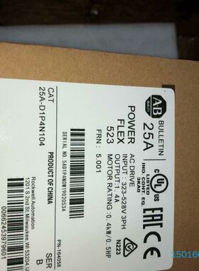 AB变频器25A-D1P4N104 25A-D1P4N114