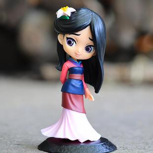 Q版花木兰 Muln手办 大眼公主摆件 玩偶模型周边礼物蛋糕装饰玩具