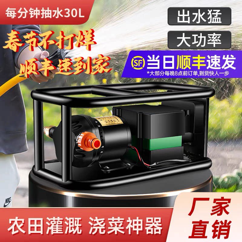 充电式大流量抽水泵抽水神器农田农用户外灌溉浇水机浇菜浇地农业