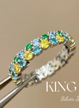 king银饰珠宝S925银一路繁花戒指