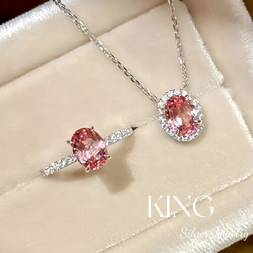 king银饰珠宝培育帕帕拉恰套装