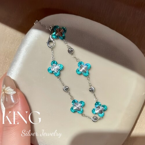 king银饰珠宝S925银肆叶知夏套装