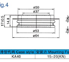 双向可控硅KS600A1600VKS600AKS600A-16双向晶闸管凹形
