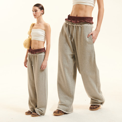 Cozydoll美式双腰亲肤舒适卫裤