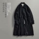 目记 风衣外套 秋季 日潮穿搭 宽松长款 日系极简 翻领阔版 男