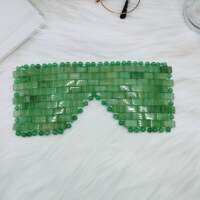 Pure natural jade powder amethyst eye mask, eye mask, cold and hot compress, beauty care, fatigue relief, hand-woven thumbnail 6