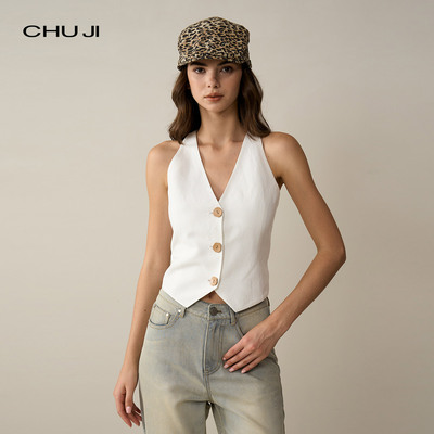 蕾丝美学Chuji出迹马甲背心女