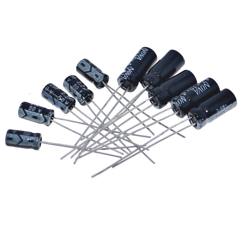 常用铝电解电容包10v16v25v50v400v直插0.1uF~1000uF全系列元器件