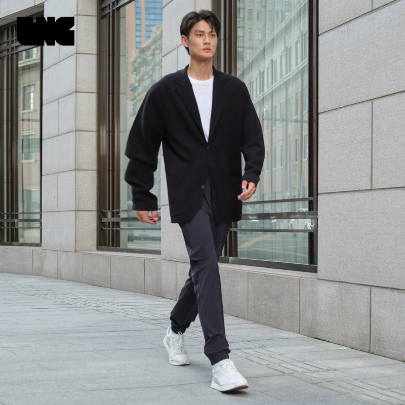 LNG春秋新款四面弹宽松时尚梭织长裤修身拼接休闲裤男装,男装,休闲裤,淘宝优惠券,粉丝福利购,淘宝优惠卷