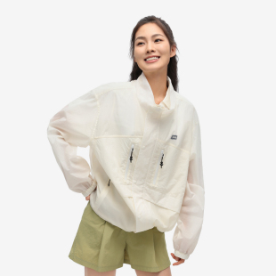 户外运动休闲防泼水隐藏帽防风夹克 男女同款 LNG25夏季 新品