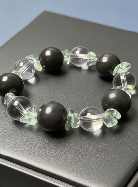 黑龙涎合香珠单圈水晶手串国风穿搭汉服搭档天然草本合香清凉感