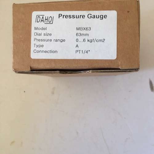 议价DAHO Pressure Gauge MB*63 0-6k维修
