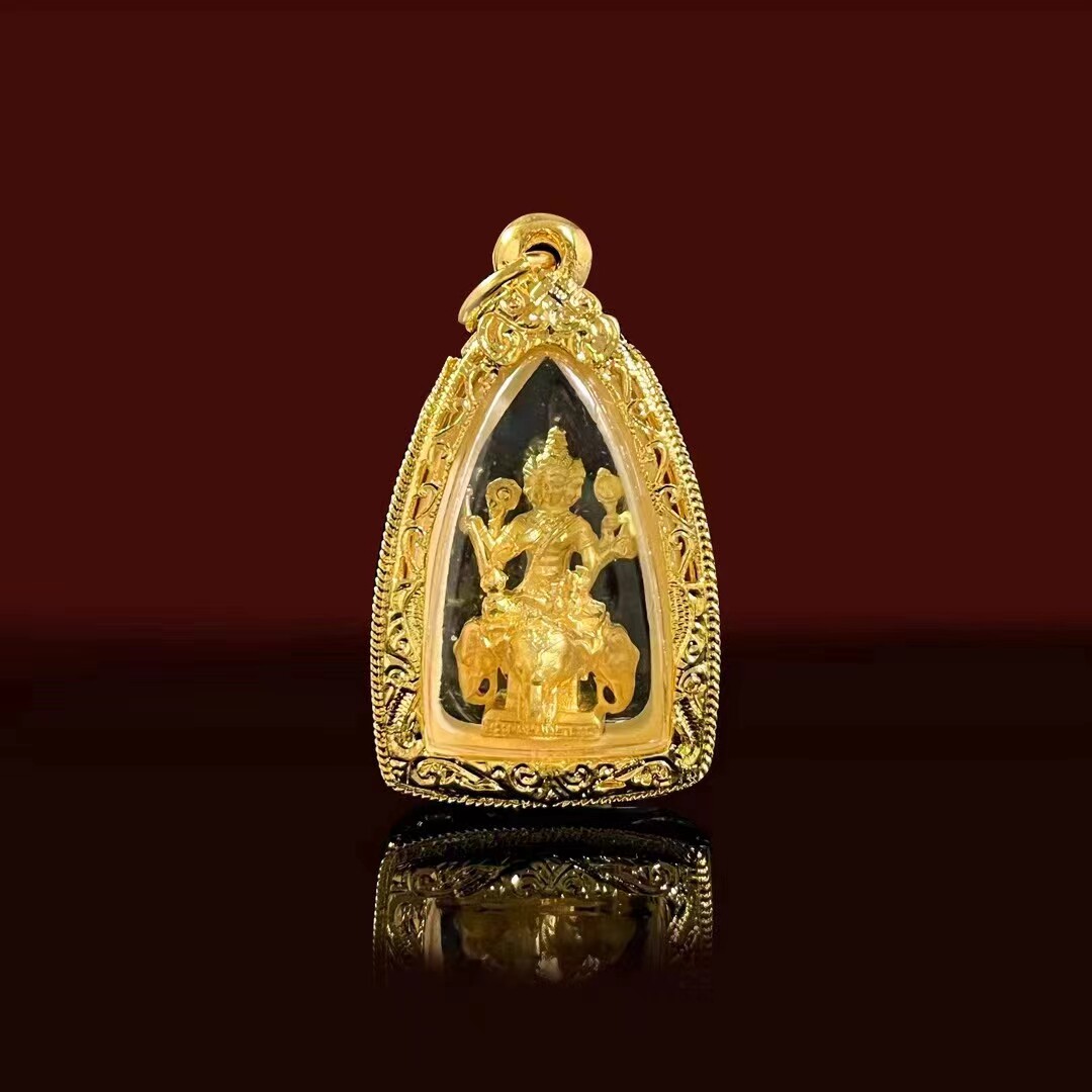 泰国正品 骑象四面佛项链吊坠挂坠挂件挂饰 泰国手工艺